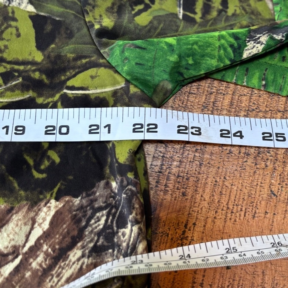 Mothwing Mens Green Brown Camo Long Sleeve Mock Neck Thermal Hunting Gear XL - Picture 8 of 8